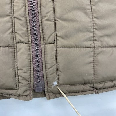 Vintage Walls Blizzard-Pruf Quilted Puffer Jacket Size Large Brown
