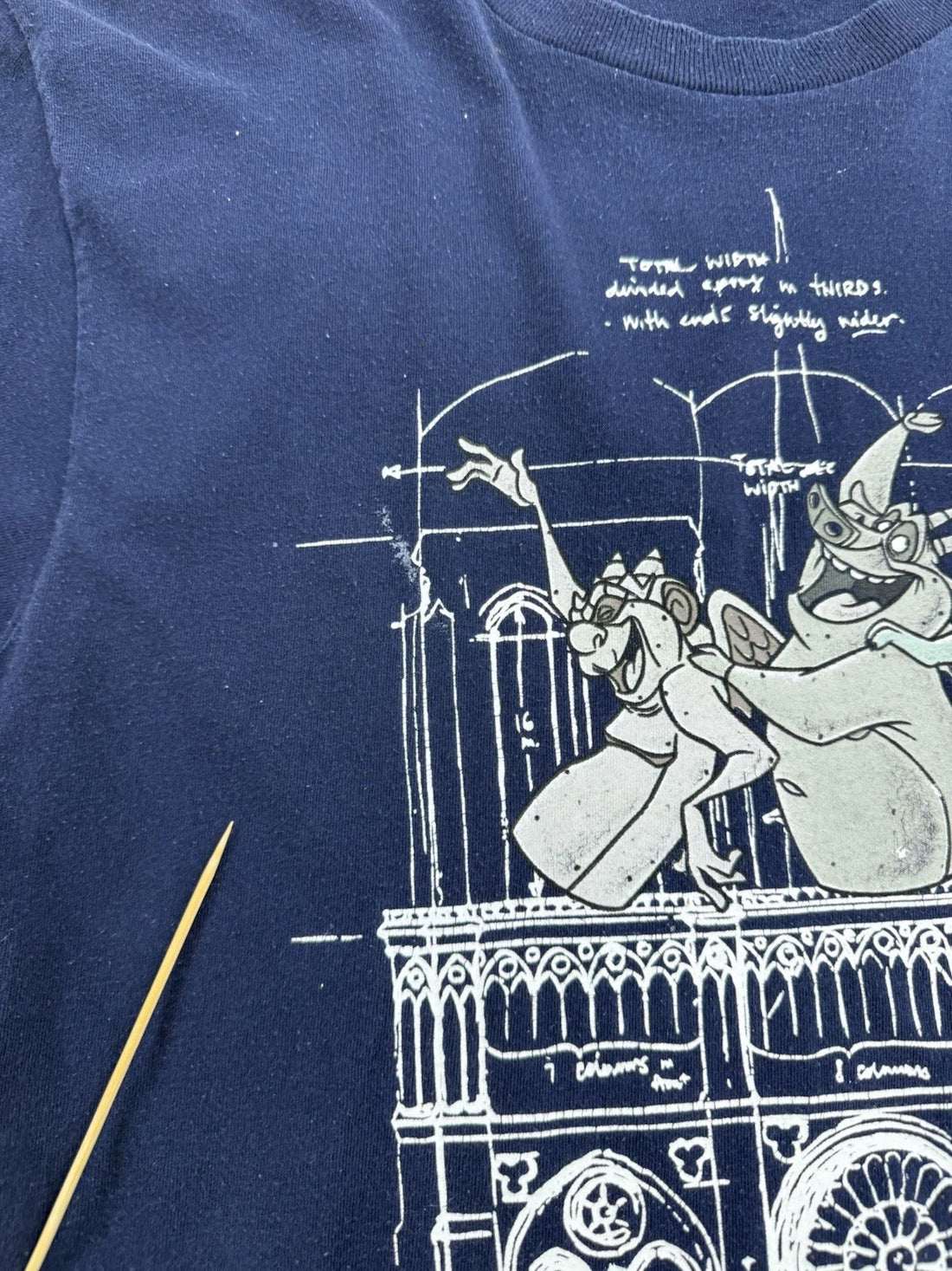 Vintage Hunchback Of Notre Dame Disney Living On The Edge T-Shirt Size XL 90s