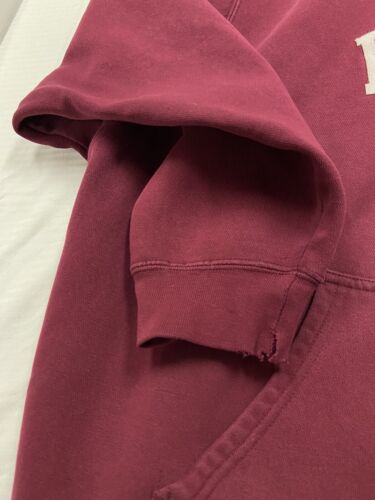 Vintage Harvard Crimson Nike Sweatshirt Hoodie Size XL Burgundy NCAA