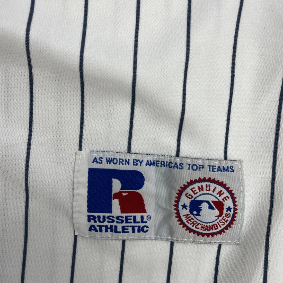 Vintage Minnesota Twins Russell Athletic Jersey Size XL White Pinstripe MLB