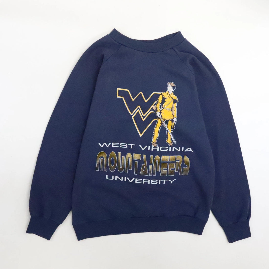Vintage West Virginia Mountaineers Sweatshirt Size Medium NCAA