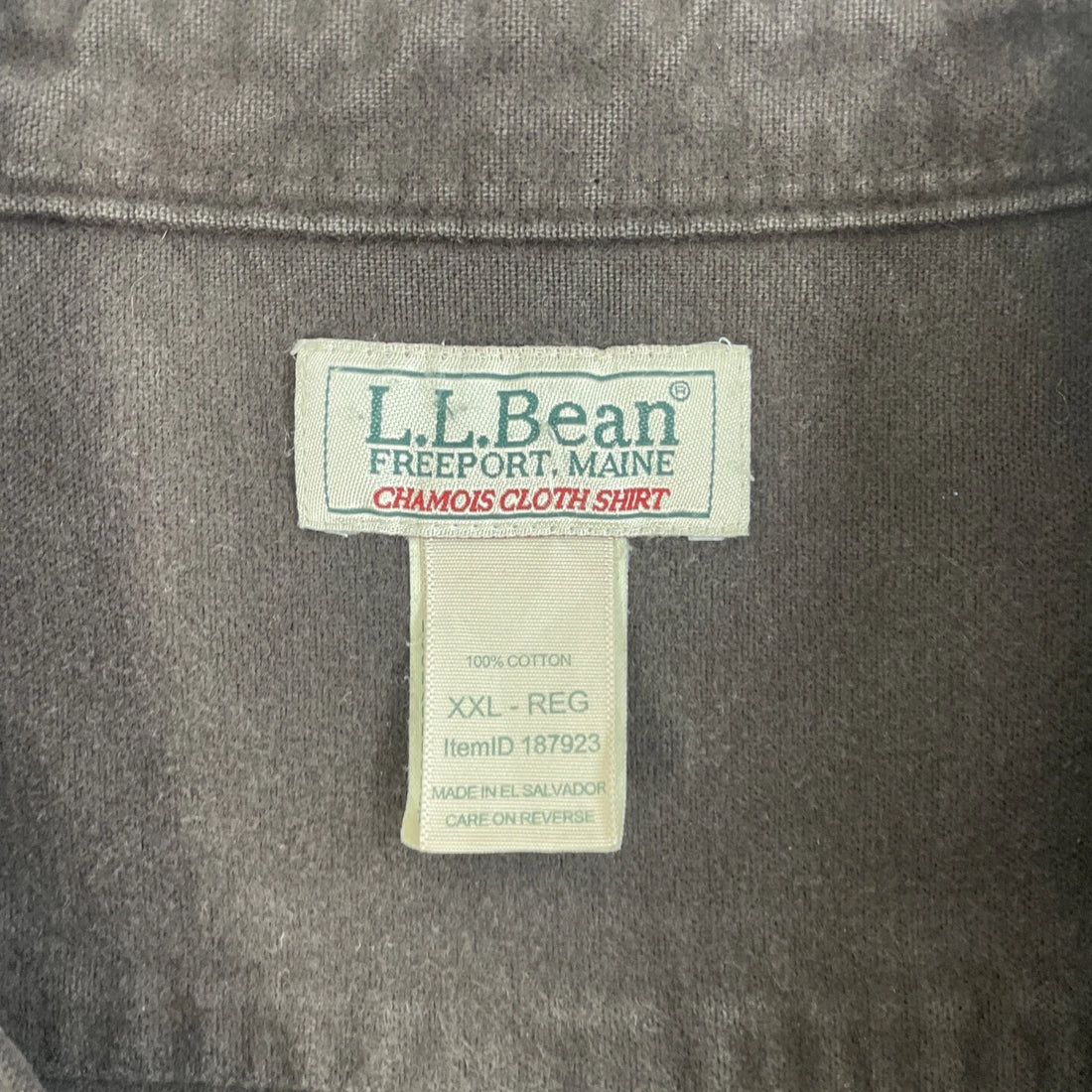 Vintage L.L. Bean Button Up Shirt Size 2XL Brown