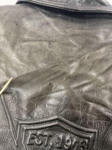 Harley davidson embossed outlet leather jacket