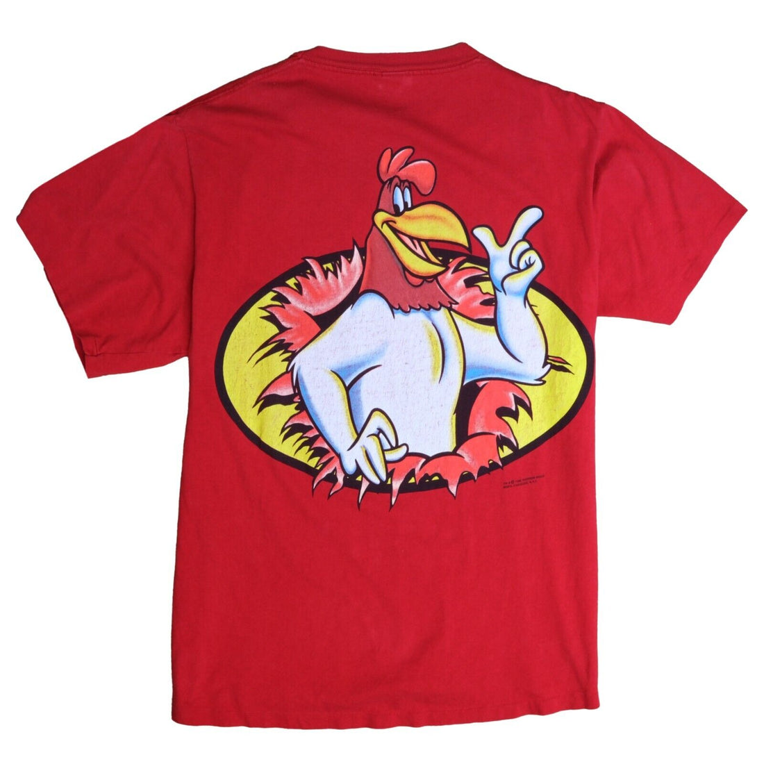 Vintage Foghorn Leghorn Looney Tunes T-Shirt Size XL Cartoon Red 90s