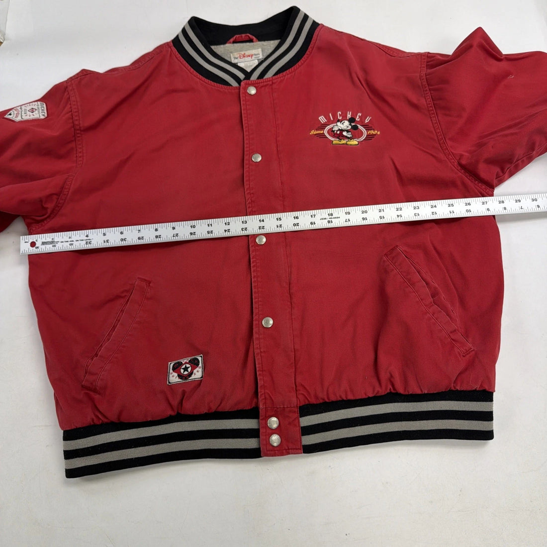 Vintage Mickey Mouse Often Imitated Never Equaled Disney Bomber Jacket Size XL