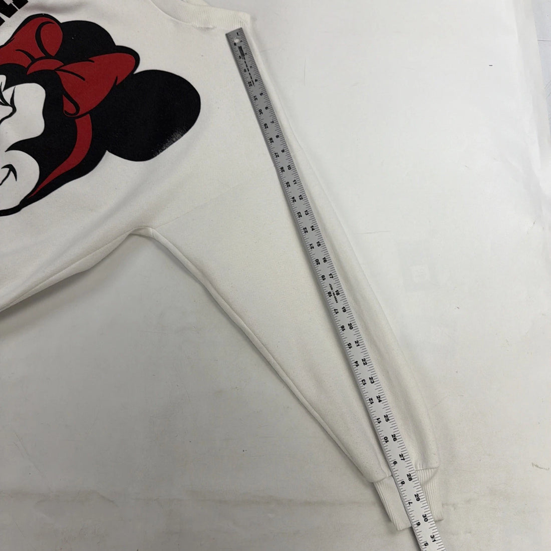 Vintage Minnie Mouse Disney Crewneck Sweatshirt Size XL Double Sided 80s 90s