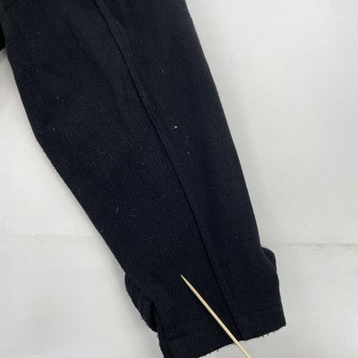 Vintage Roots Canada Wool Coat Jacket Size Large Black
