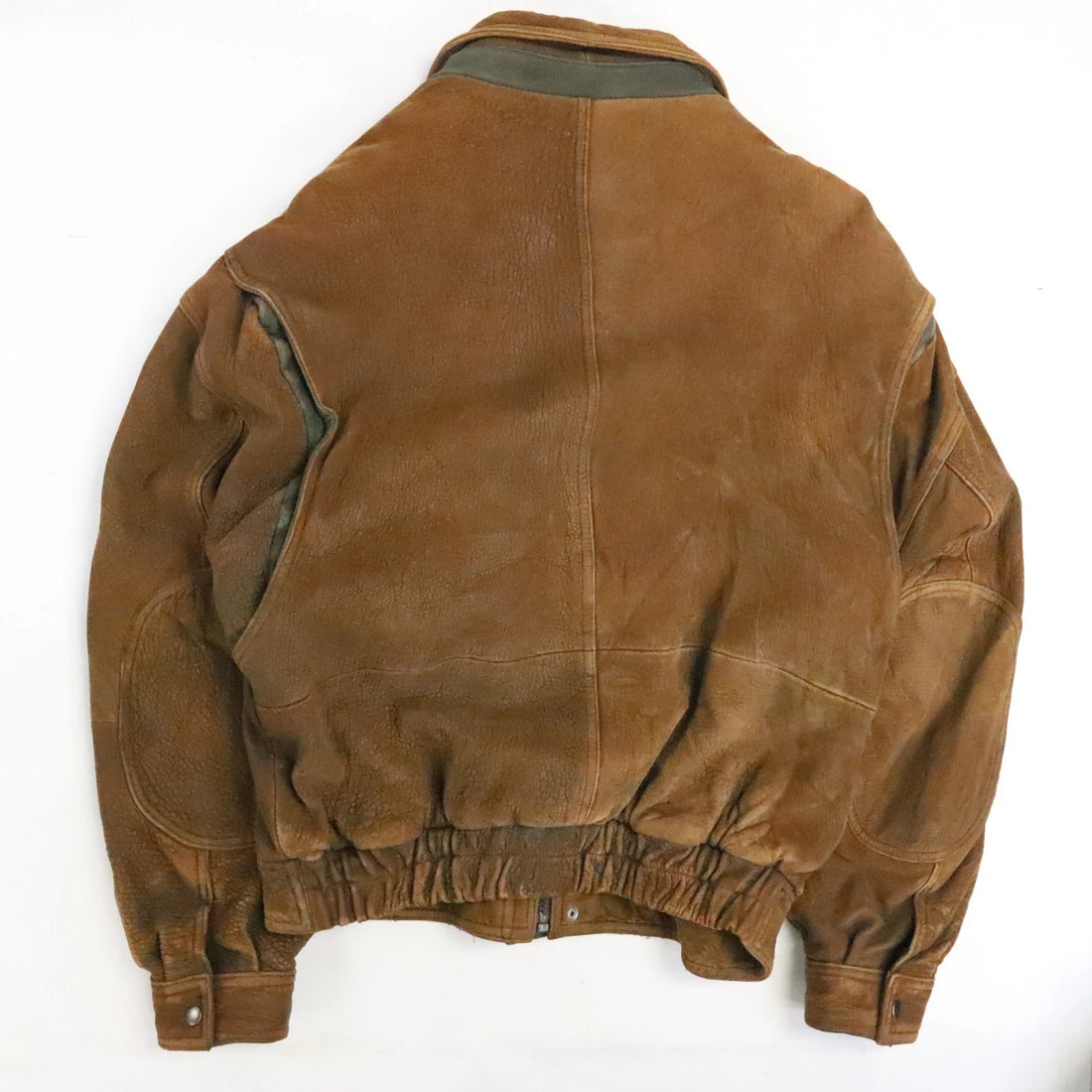 Vintage Andrew Marc Bomber Leather Jacket Size XL Brown