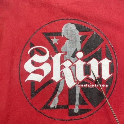 Vintage Skin Industries T-Shirt Size 2XL Red Y2K