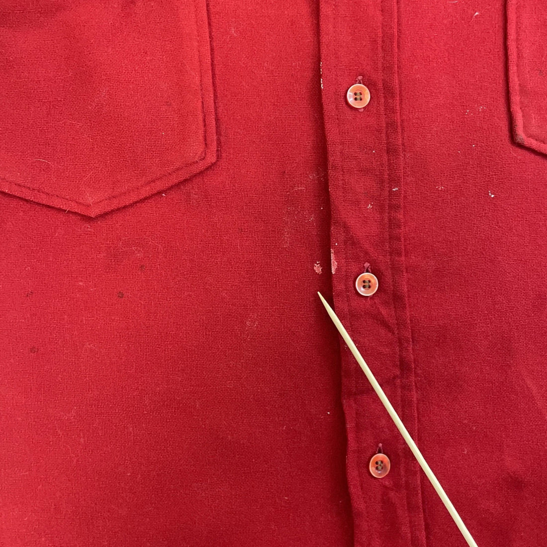 Vintage Pendleton Wool Button Up Shirt Size 17 1/2 Red