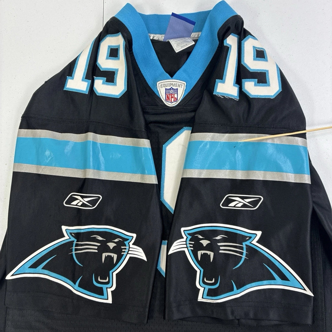 Vintage Carolina Panthers Keyshawn Johnson Reebok Jersey Size Medium NFL