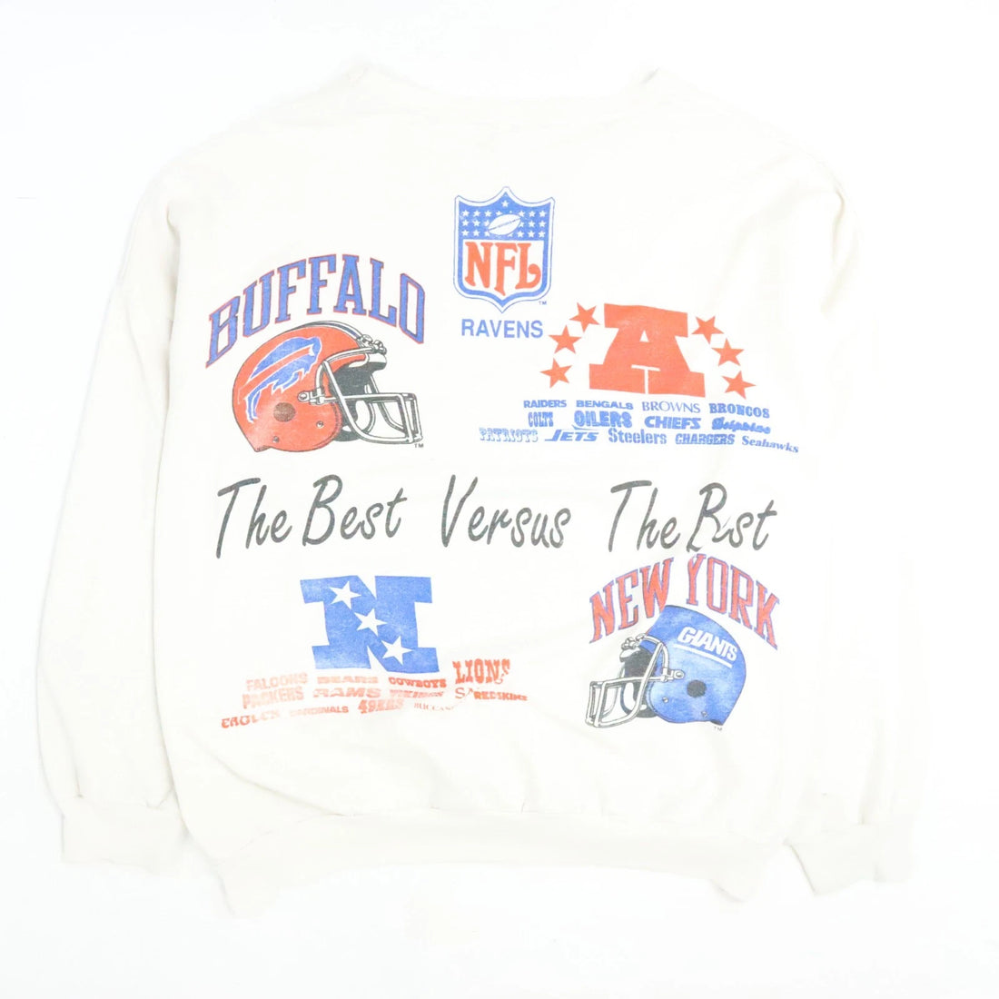 Vintage Buffalo Bills New York Giants Super Bowl XXV Sweatshirt XL 90s NFL