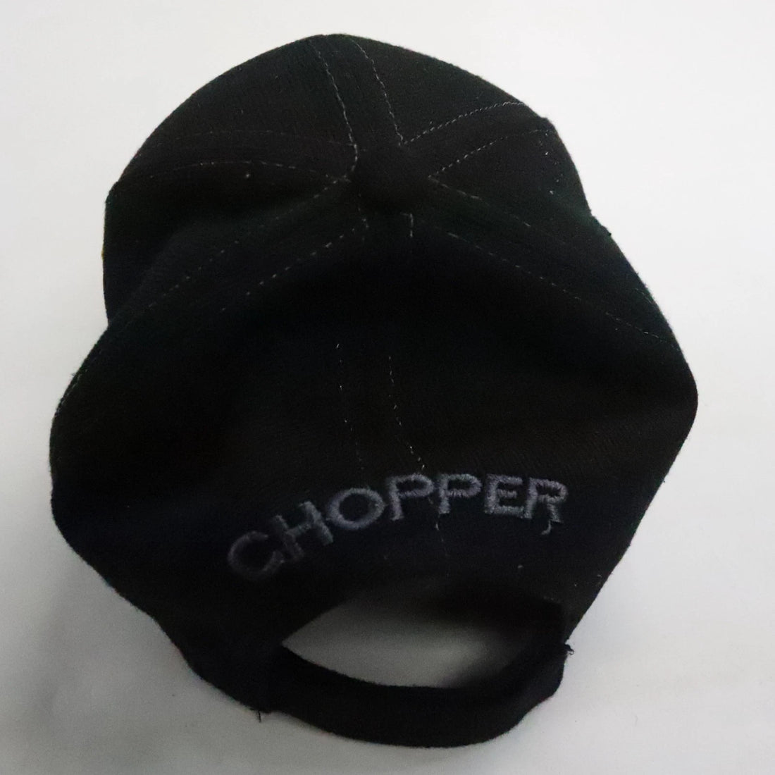 Choppers Skull Flames Baseball Hat Cap OSFA Black Motorcycle Fire
