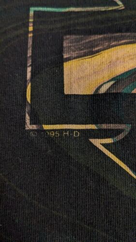 Vintage Harley Davidson Motorcycles Lacrosse Tie Dye T-Shirt Size XL 1995 90s