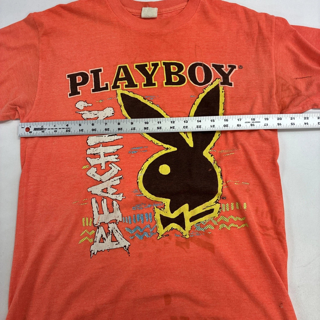 Vintage Playboy Bunny Beachin' T-Shirt Size Large 90s