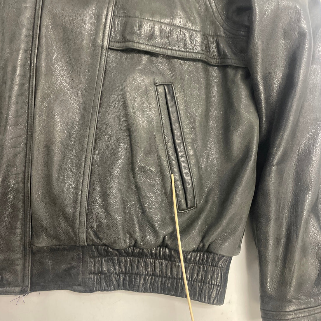 Vintage Danier Leather Bomber Jacket Sherpa Collar Size Large