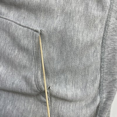 Vintage Champion Reverse Weave Blank Sweatshirt Hoodie Size Large Gray 80s