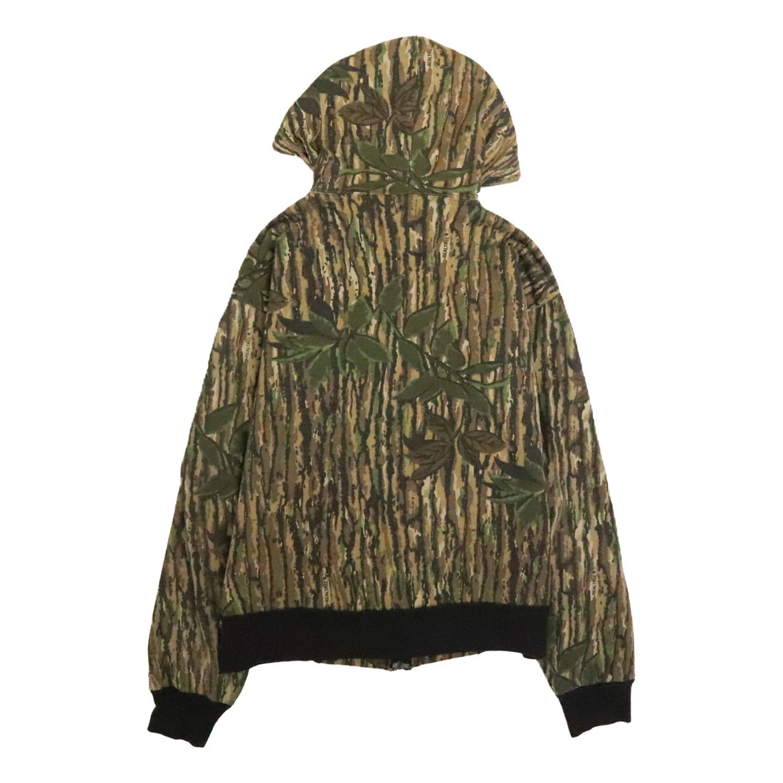 Vintage Realtree Camo Zip Sweatshirt Hoodie Size Large