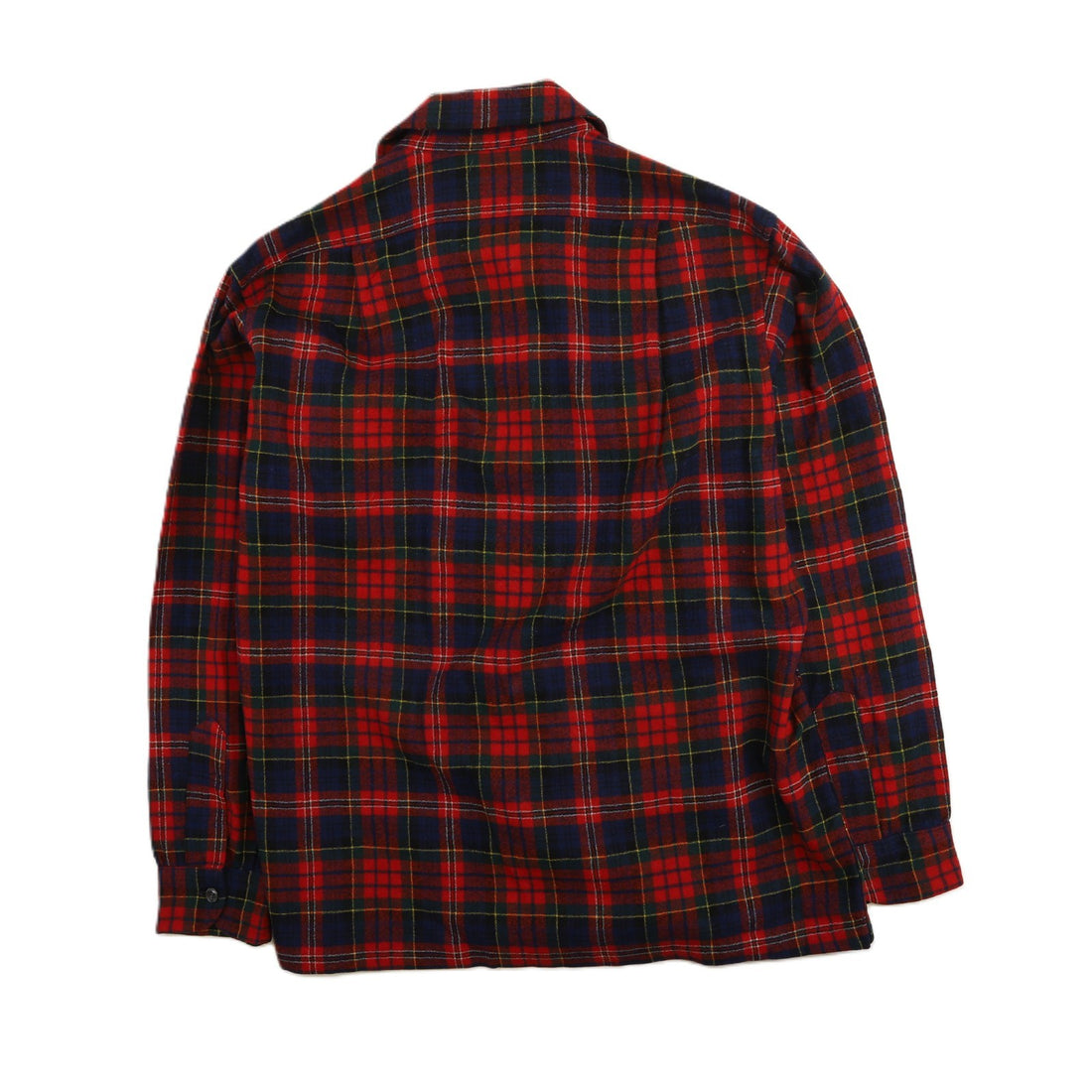 Vintage Pendleton Wool Board Button Up Shirt Size Large Red Plaid