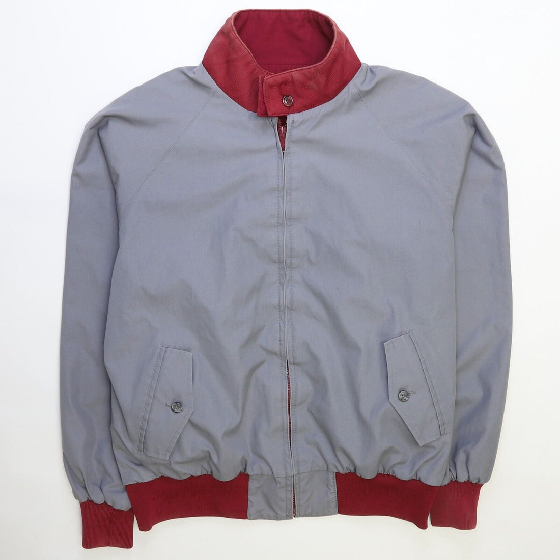 Vintage Eddie Bauer Bomber Jacket Size Large Red Reversible
