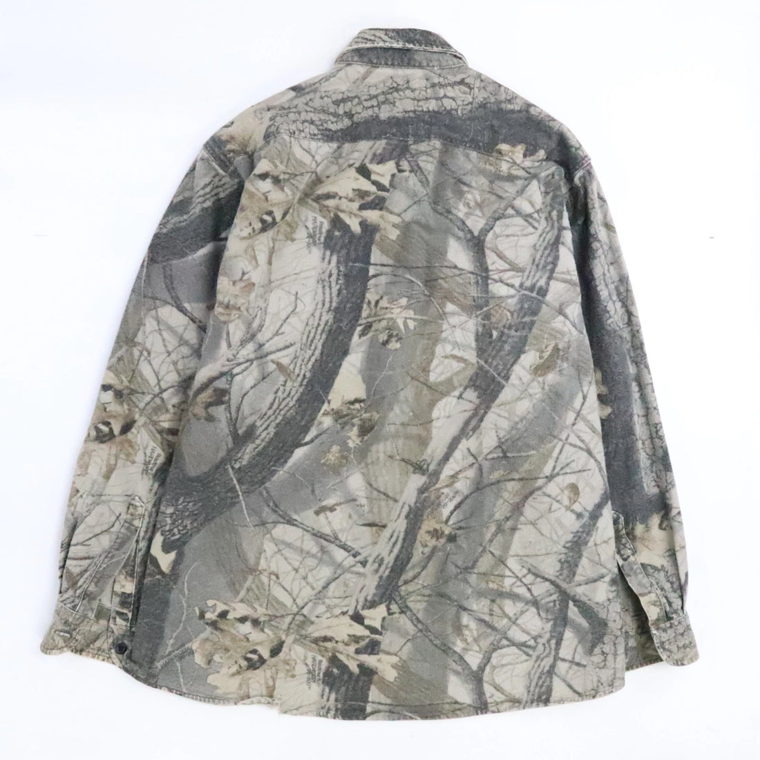 Vintage Cabela's Realtree Hardwoods Camo Button Up Shirt Size XL Tall