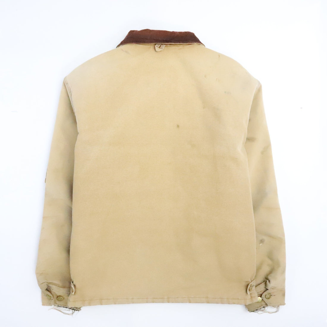 Vintage Tough Duck Canvas Work Jacket Size XL Brown Detroit Style
