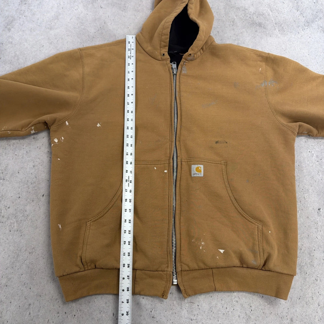 Vintage Carhartt Thermal Lined Sweatshirt Hoodie Size Large