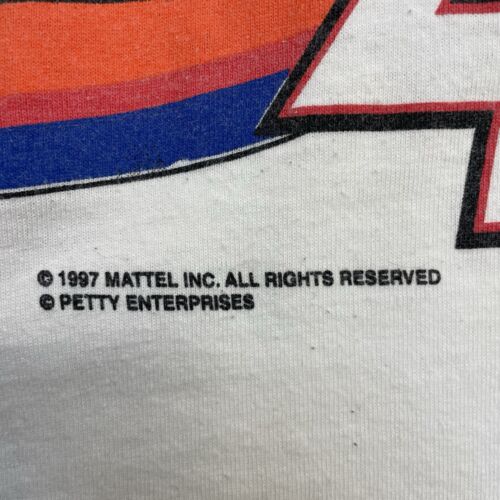 Vintage Kyle Petty Hot Wheels Racing T-Shirt 2XL All Over Print 1997 90s