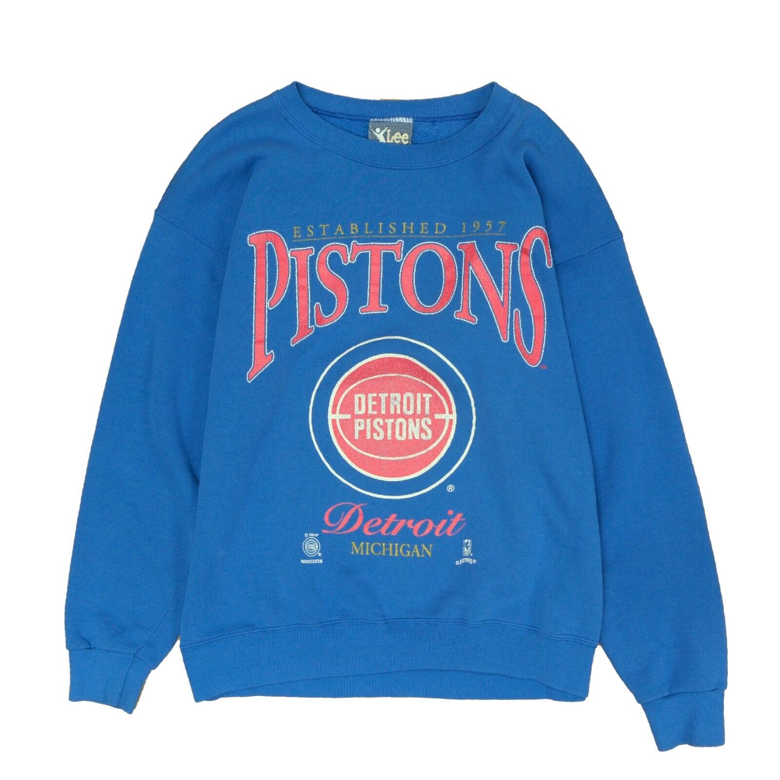 Vintage Detroit Pistons Sweatshirt Crewneck Size Large 90s NBA