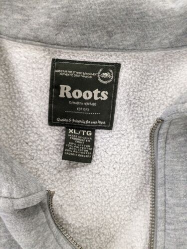 Vintage Roots 1/4 Zip Sweatshirt Size XL Gray Pullover