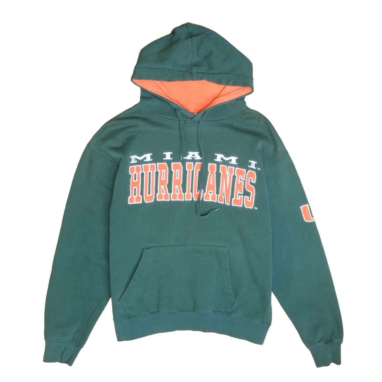 Miami Hurricanes Sweatshirt Hoodie Size Small Green NCAA