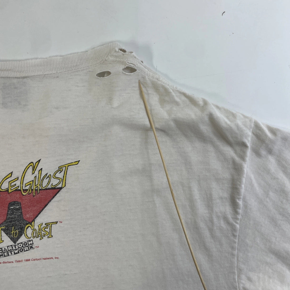 Vintage Space Ghost My Monkey Ate My Homework T-Shirt XL Cartoon Distressed