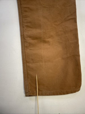 Carhartt Canvas Carpenter Double Knee Work Pants Size 34 X 30 Brown