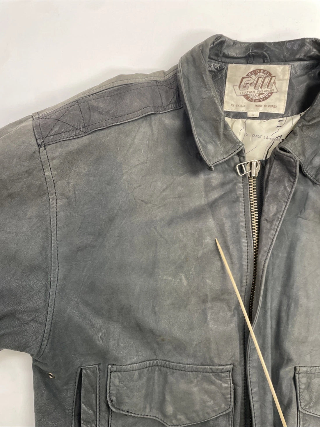 Vintage G-III Leather Bomber Jacket Size Small