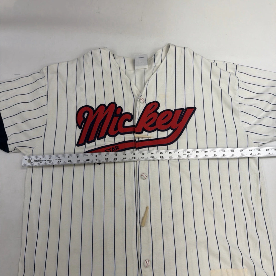 Vintage Mickey Mouse All Star Disney Baseball Jersey Size XL