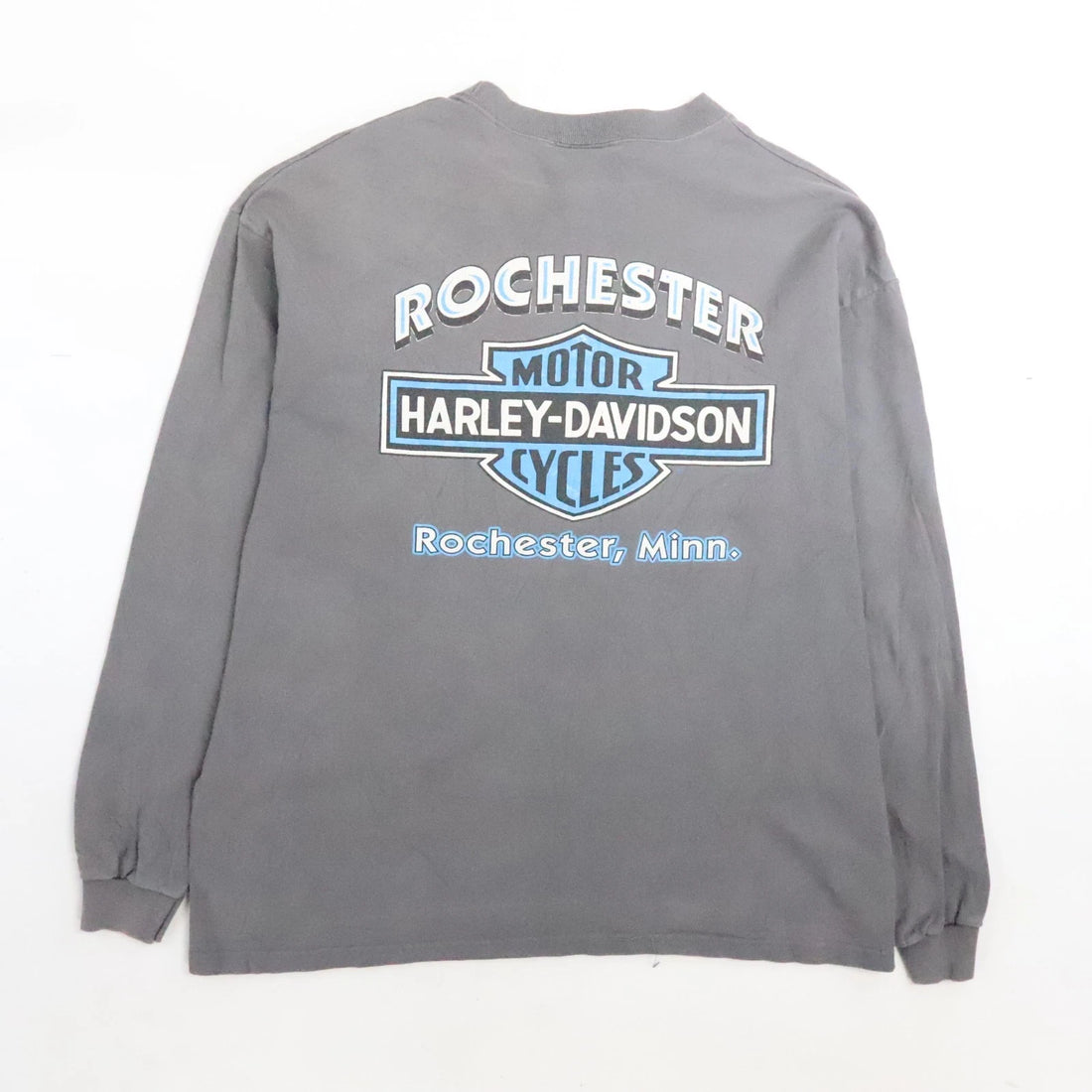 Vintage Harley Davidson Wolf Eagle Long Sleeve T-Shirt Size Large 1997 90s