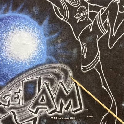 Vintage Space Jam Wile E Coyote Warner Bros T-Shirt Size XL 1996 90s