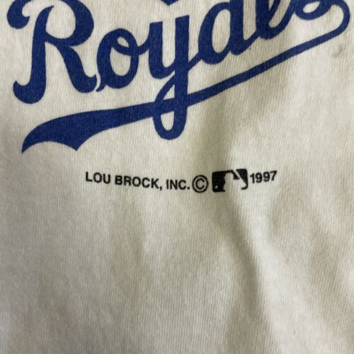 Vintage Kansas City Royals T-Shirt Size XL 1997 90s MLB