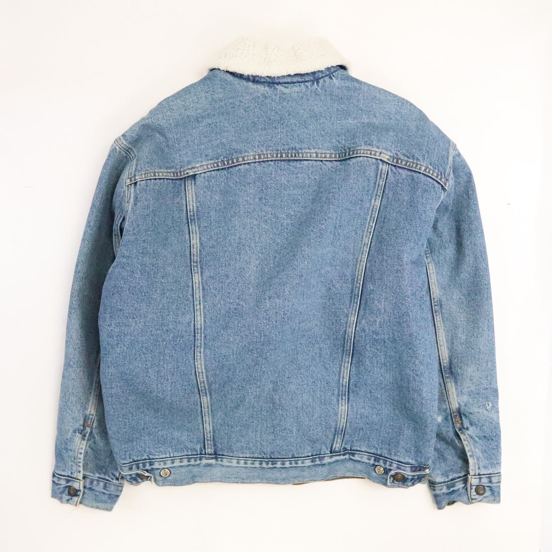 Vintage Levi's Denim Trucker Jacket Size Large Sherpa