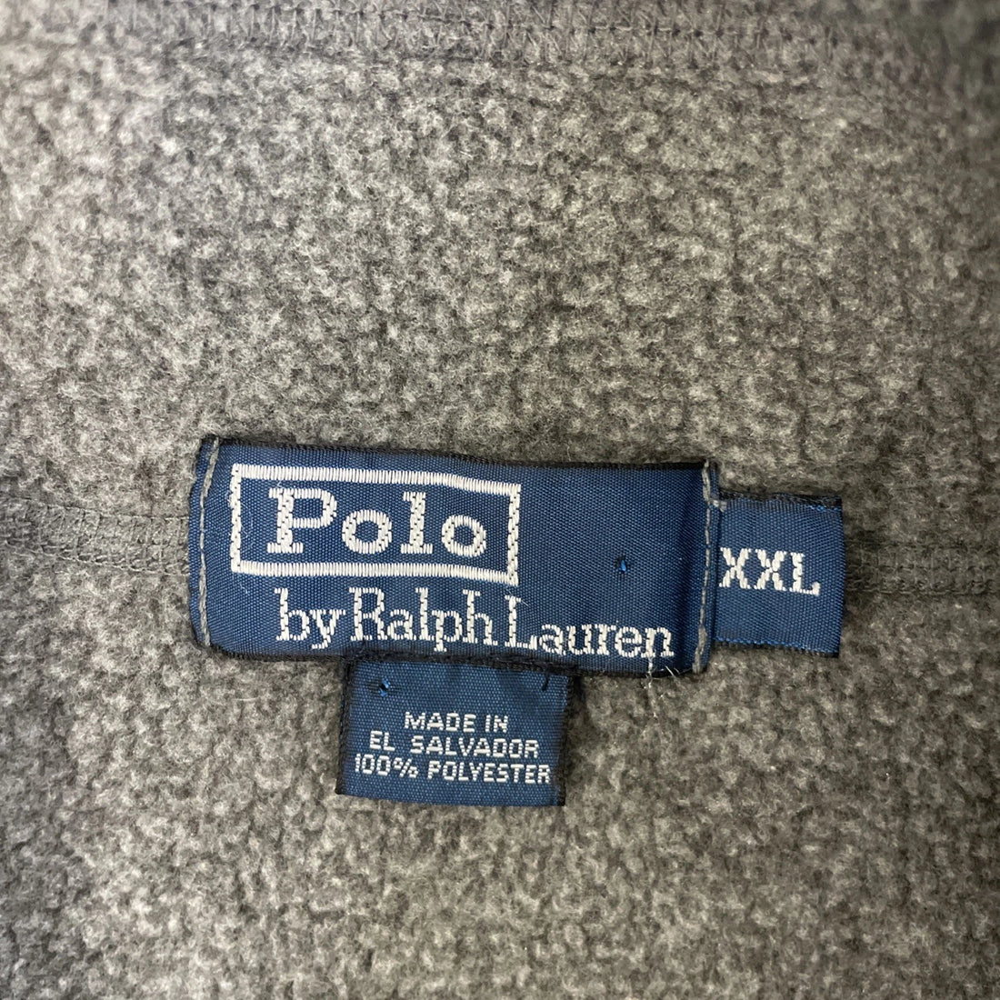 Vintage Polo Ralph Lauren 1/4 Zip Fleece Jacket Size 2XL Gray