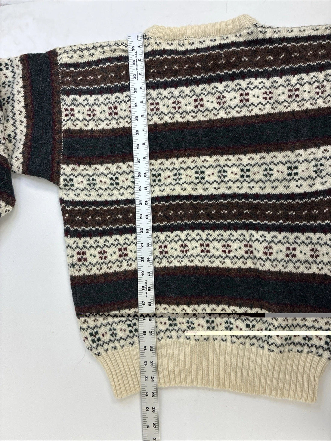 Vintage Wm. H. Leishman Wool Crewneck Sweater Size Small