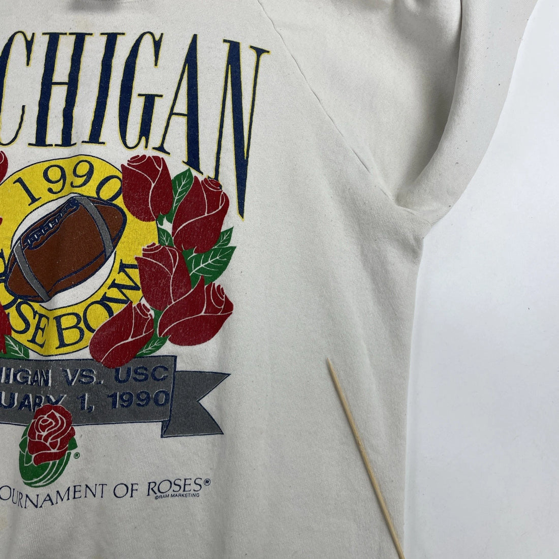 Vintage Michigan Wolverines 1990 Rose Bowl Crewneck Sweatshirt Size XL NCAA