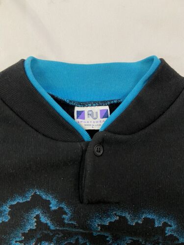 Vintage Horse Lightning Sweatshirt Size Large Aztec Western Nature Thunder