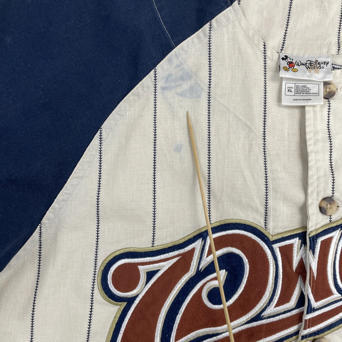 Vintage Snow White Seven Dwarfs Grumpy Disney Baseball Jersey Size XL