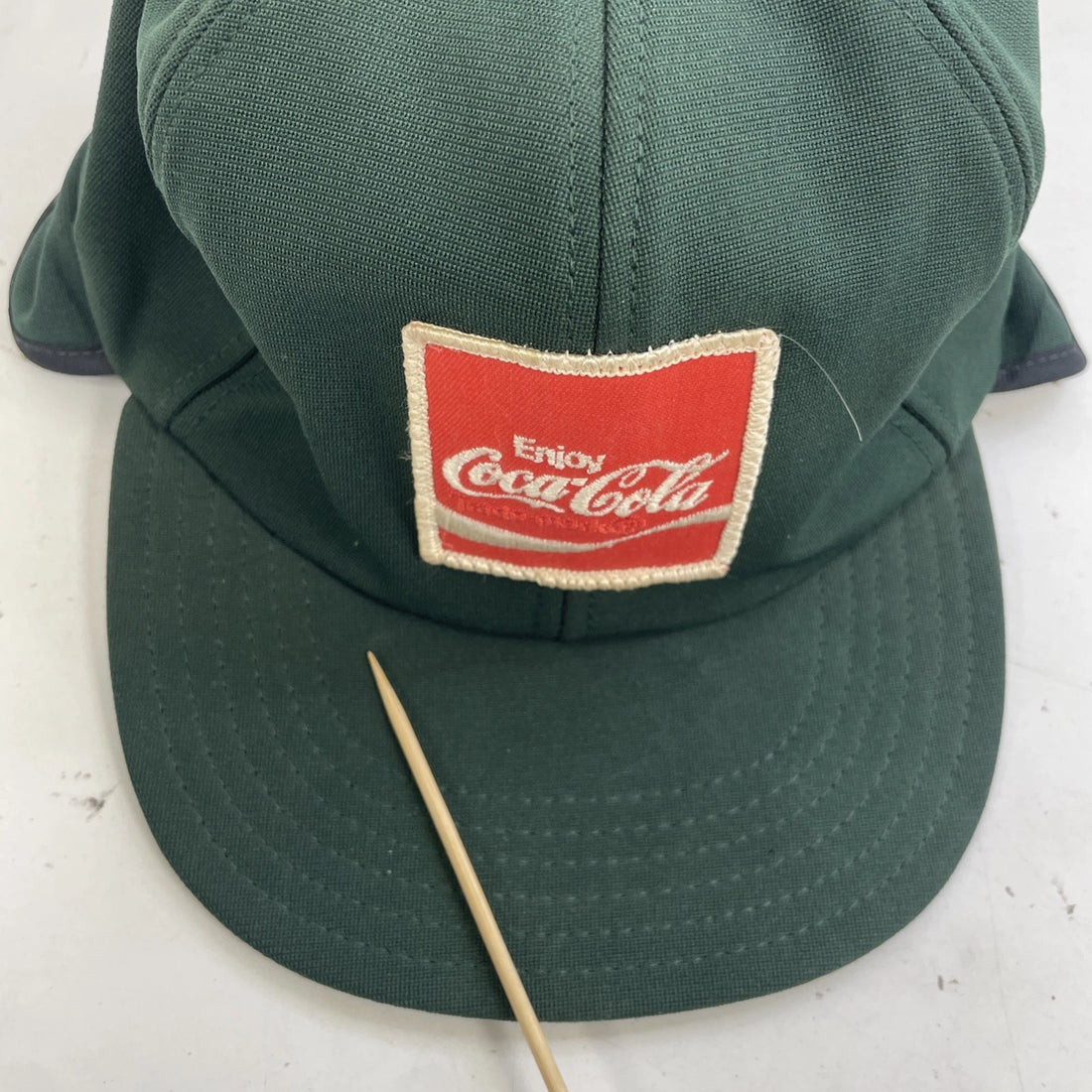 Vintage Coca-Cola Unitog Hat Cap Size Large Green Coke Promo