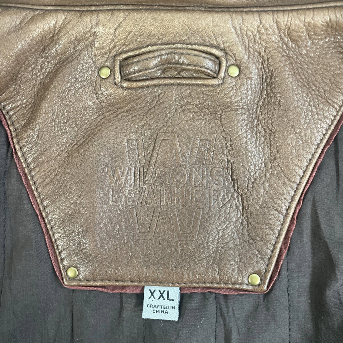 Wilsons M Julian Leather Jacket Size 2XL Brown