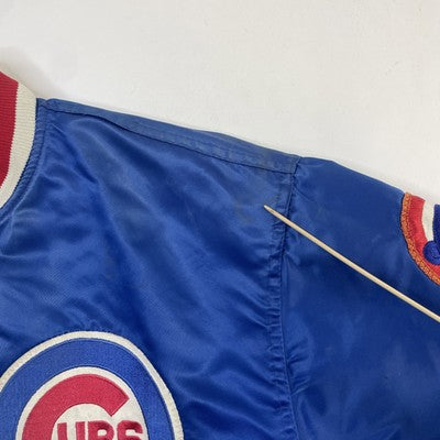 Vintage Chicago Cubs Starter Satin Bomber Jacket Size XL MLB