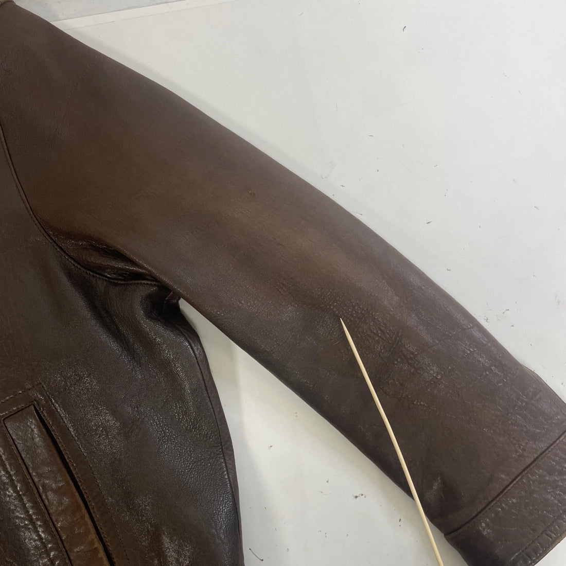 Bernardo Leather Bomber Jacket Size XL Brown