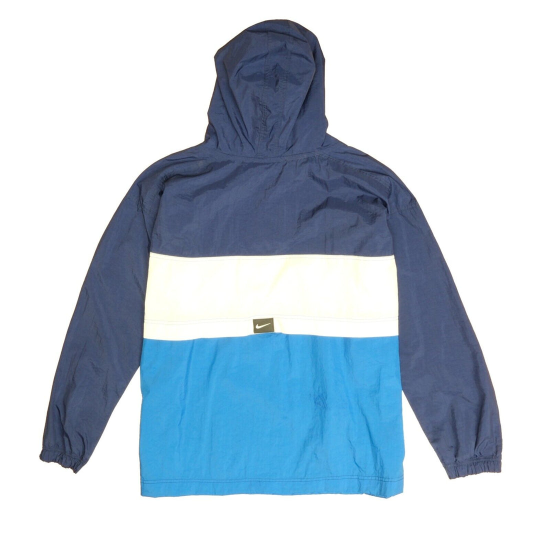 Vintage Nike Anorak Windbreaker Light Jacket Size XL Blue Hooded
