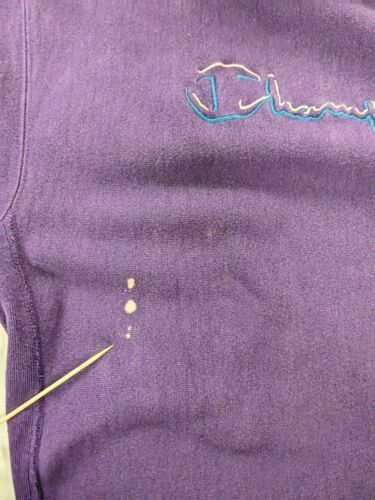 Vintage Champion Reverse Weave Spell Out Sweatshirt Crewneck Size 2XL Purple 90s